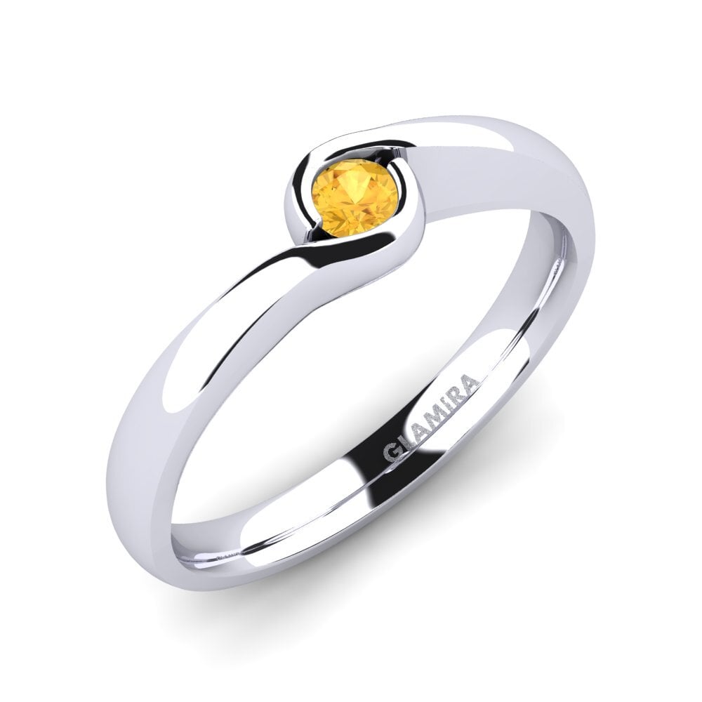 Citrine Engagement Ring Sabella 0.1 crt