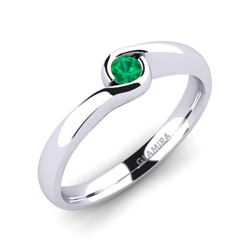 Emerald Engagement Ring Sabella 0.1 crt