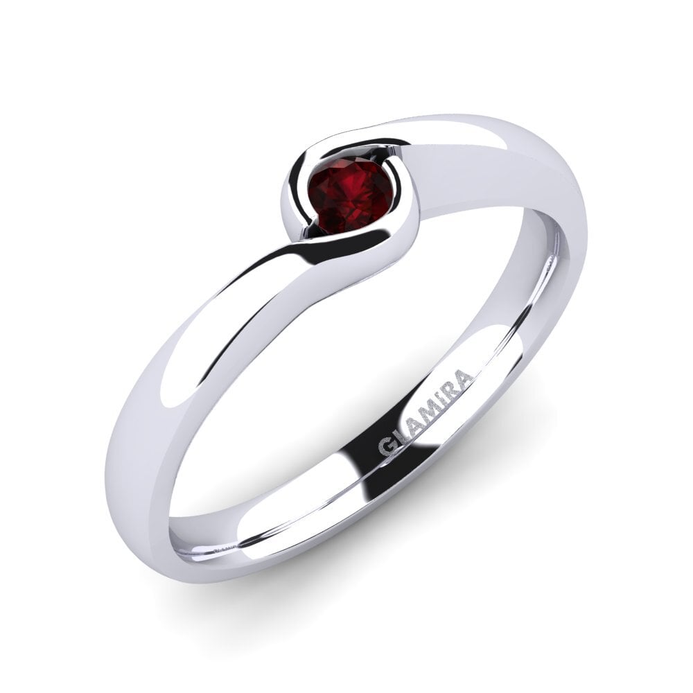 Garnet Engagement Ring Sabella 0.1 crt