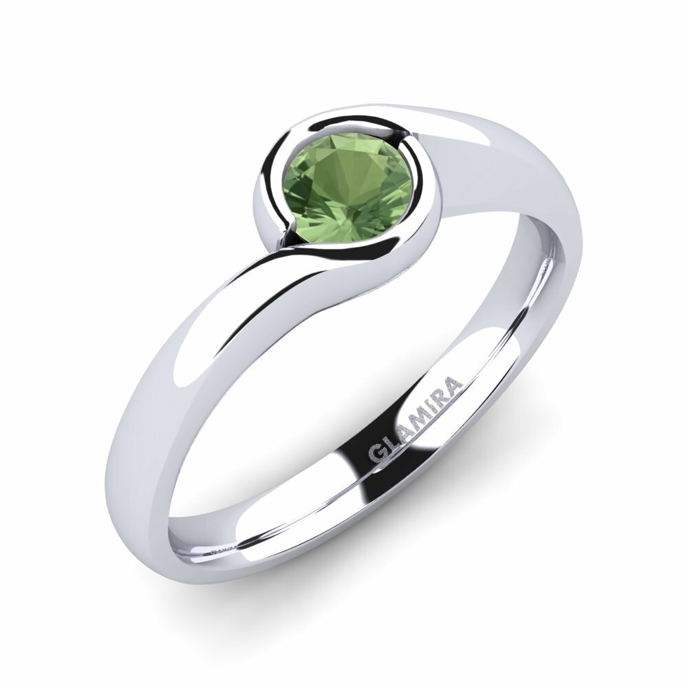 Safir Verde Inel de Logodnă Sabella