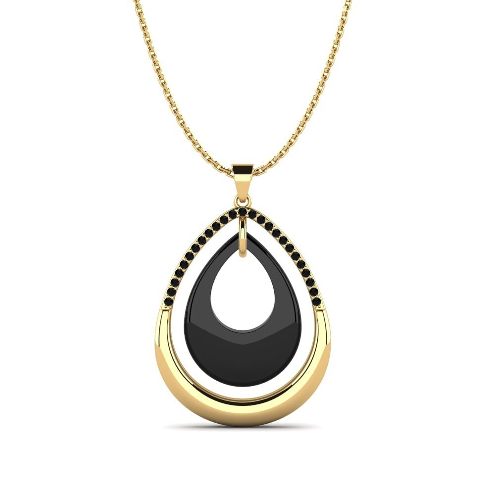 Diamante Negro Colgante de Mujer Sabin