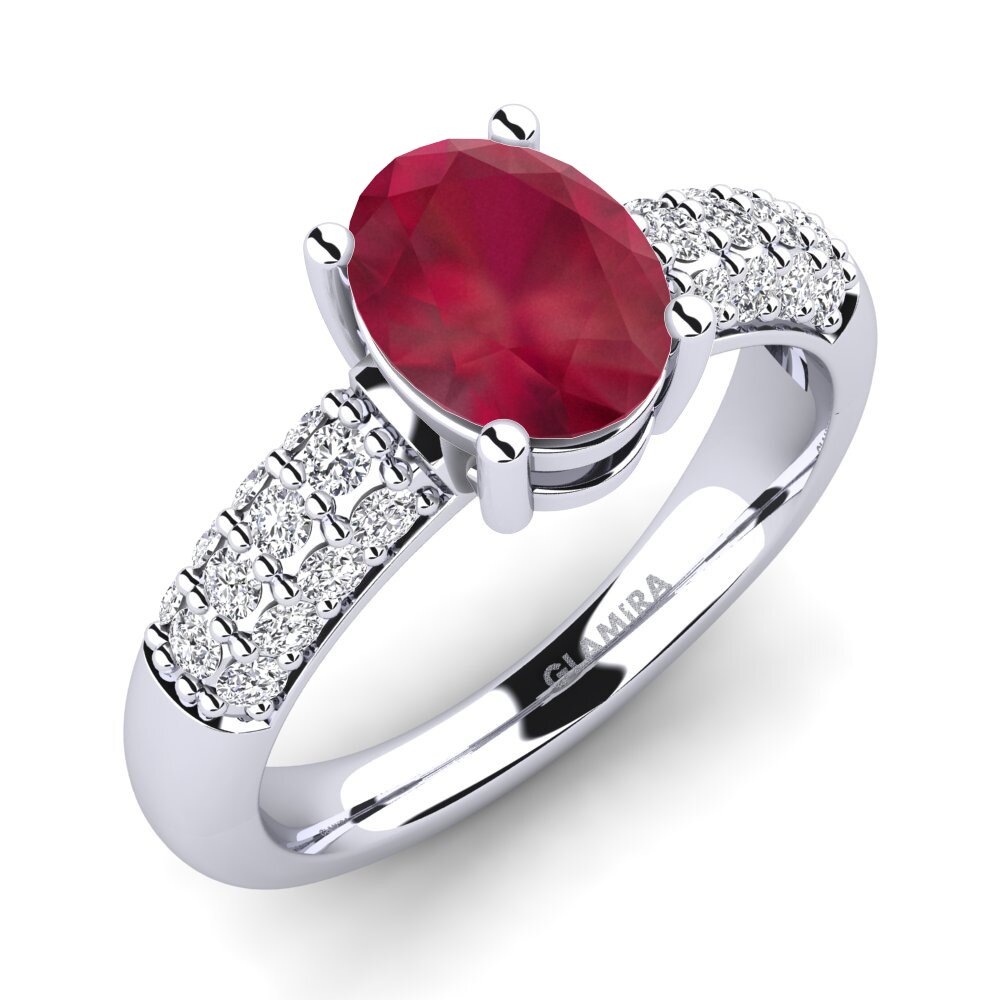 Ruby Engagement Ring Sabina