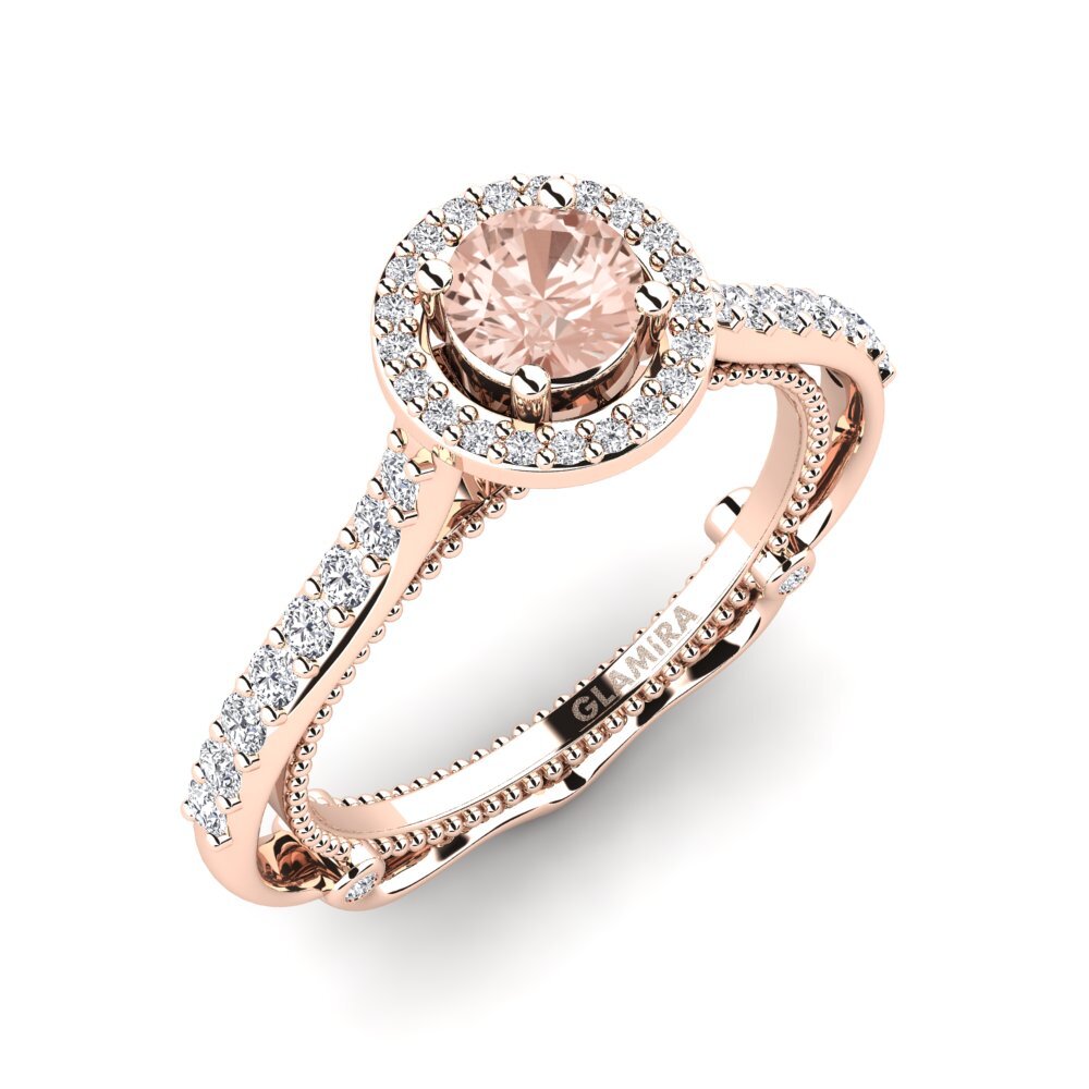 Morganite Bague de fiançailles Sadellia