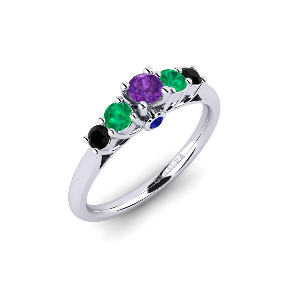 14k White Gold Engagement Ring Sadie 0.16 crt