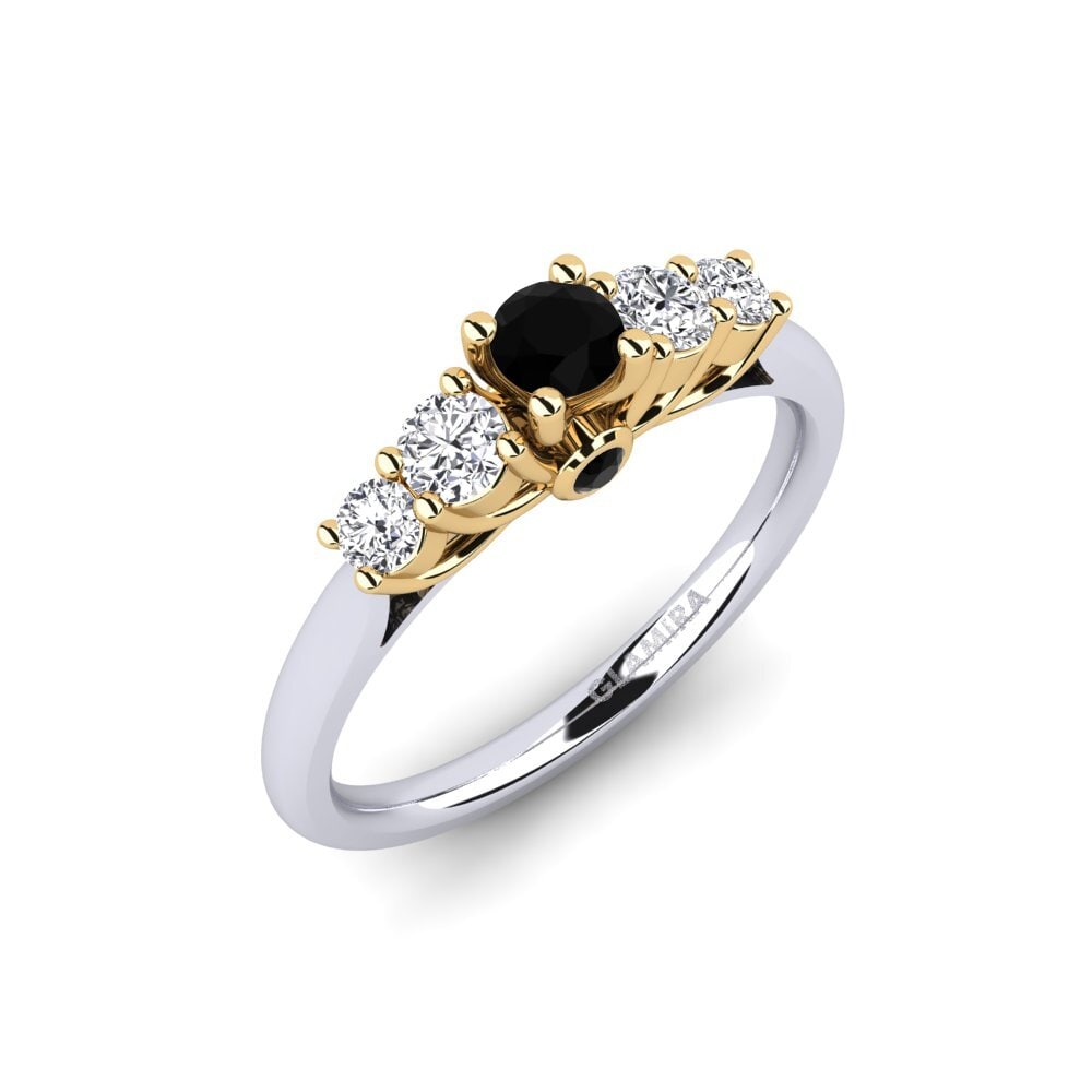Black Diamond Engagement Ring Sadie 0.16 crt
