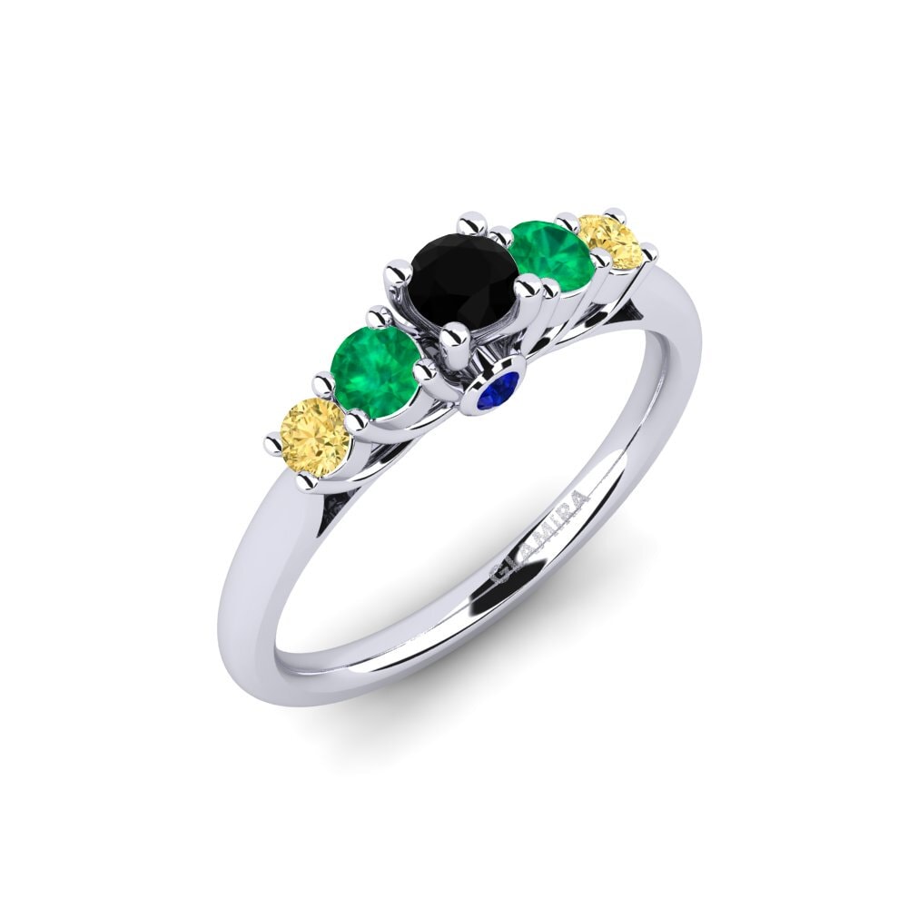Plata 925 Anillo de compromiso Sadie 0.16 crt