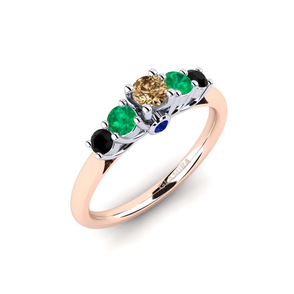 14ct Rose / White Gold Engagement Ring Sadie 0.16 crt