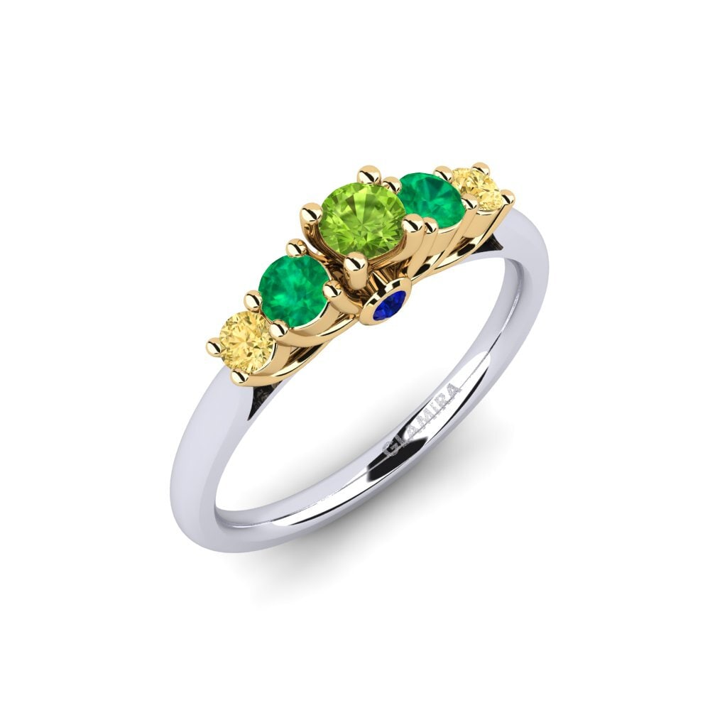 Peridoto Anillo de compromiso Sadie 0.16 crt