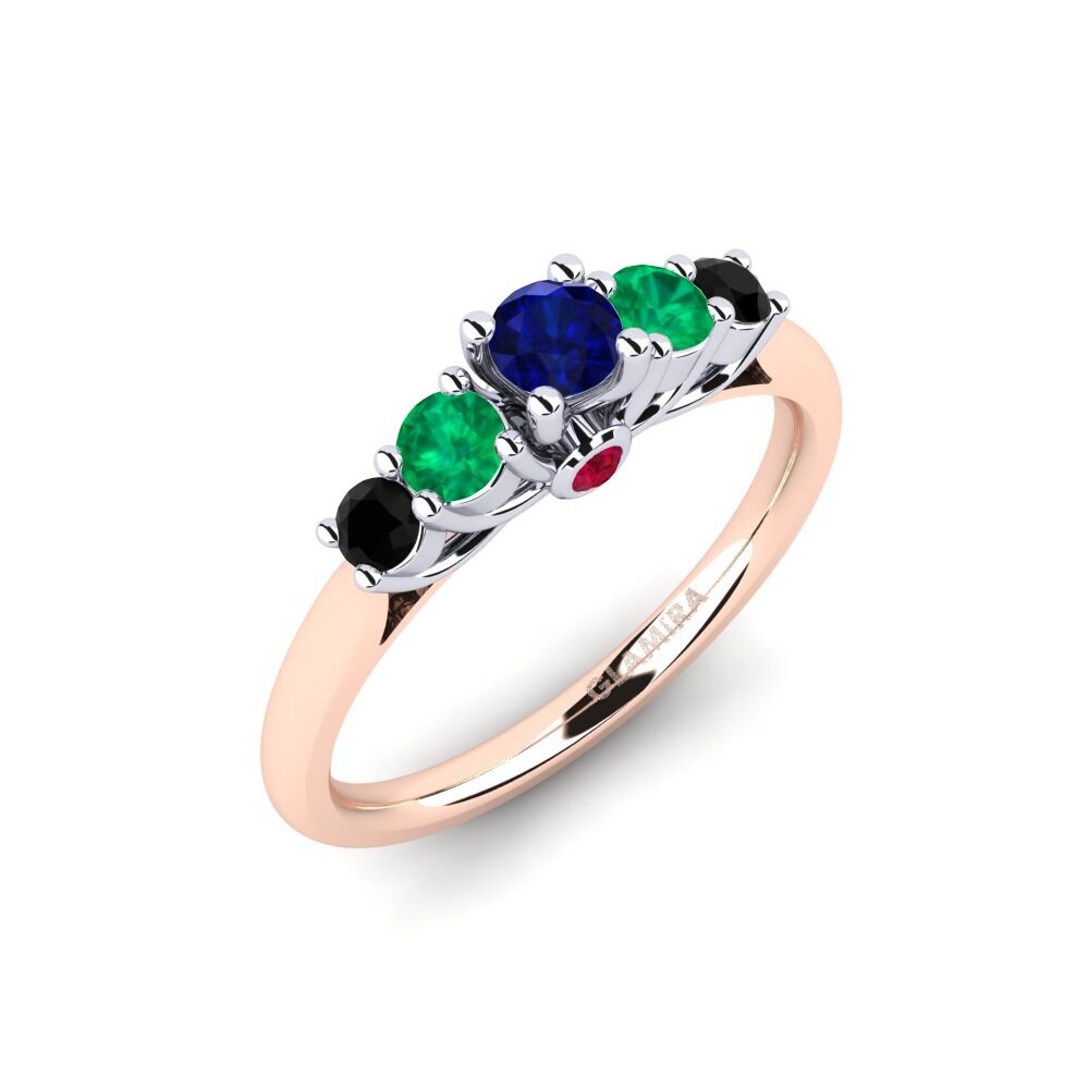 18ct Rose & White Gold Engagement Ring Sadie 0.16 crt