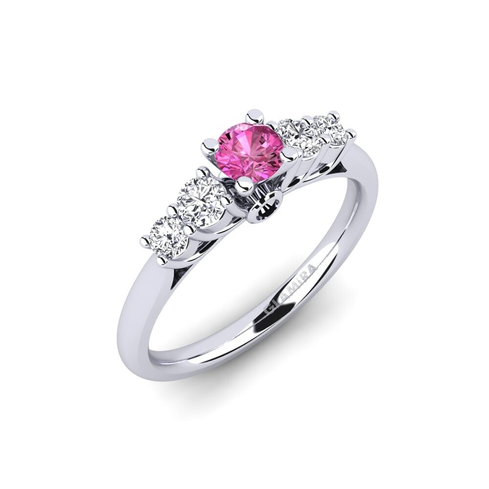 Pink Topaz Engagement Ring Sadie 0.25 crt