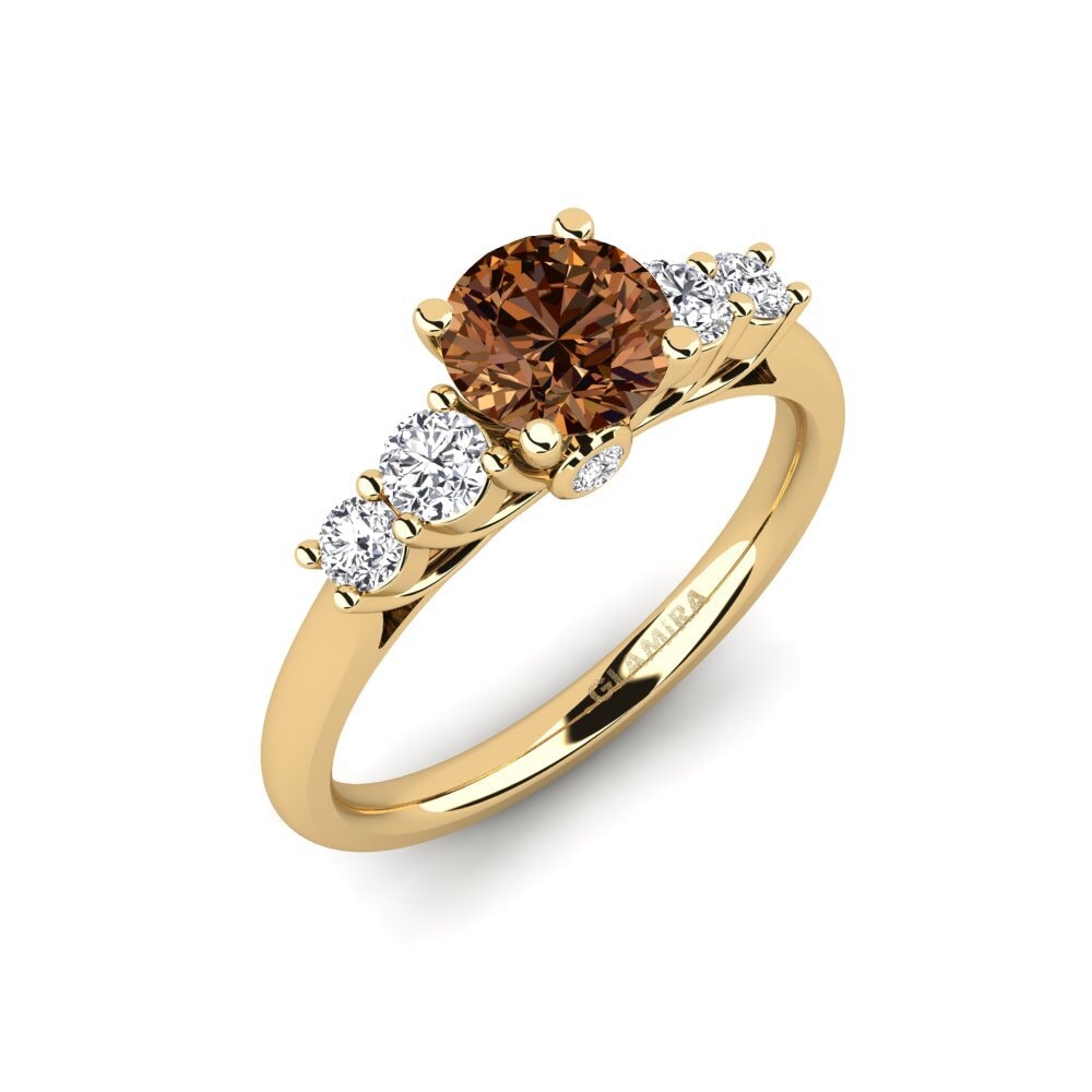 Diamante café Anillo de compromiso Sadie 0.8 crt