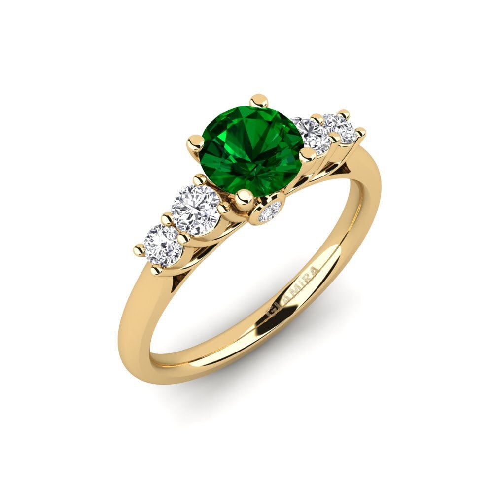 Green Zirconia Engagement Ring Sadie 0.8 crt