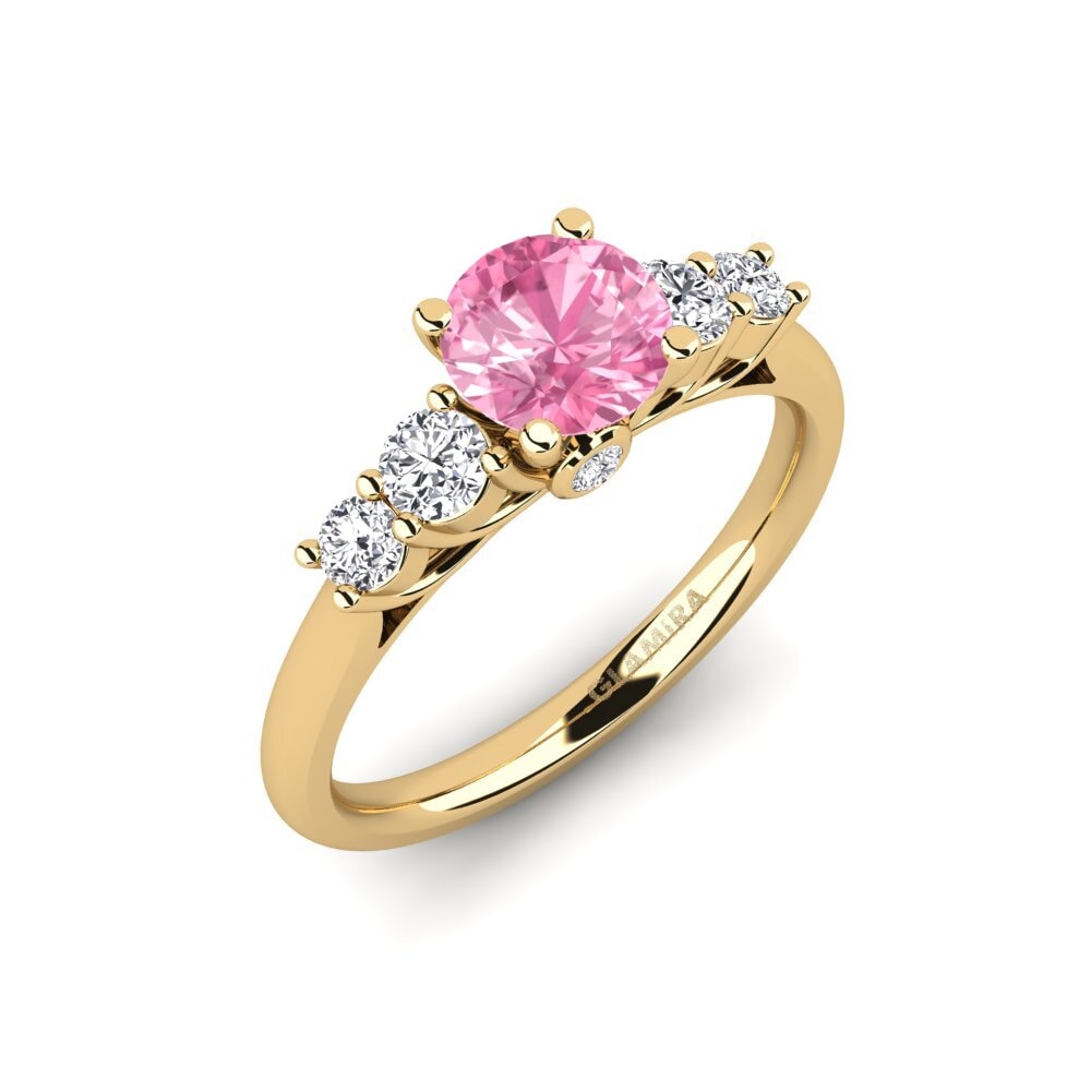 Pink Sapphire Engagement Ring Sadie 0.8 crt