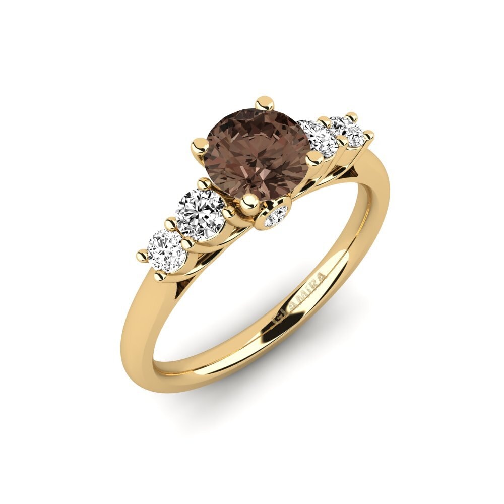Smoky Quartz Engagement Ring Sadie 0.8 crt