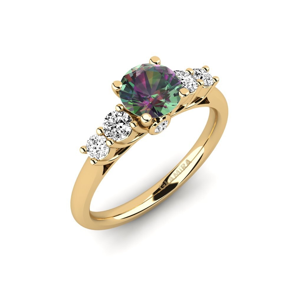 Topacio Místico Anillo de compromiso Sadie 0.8 crt