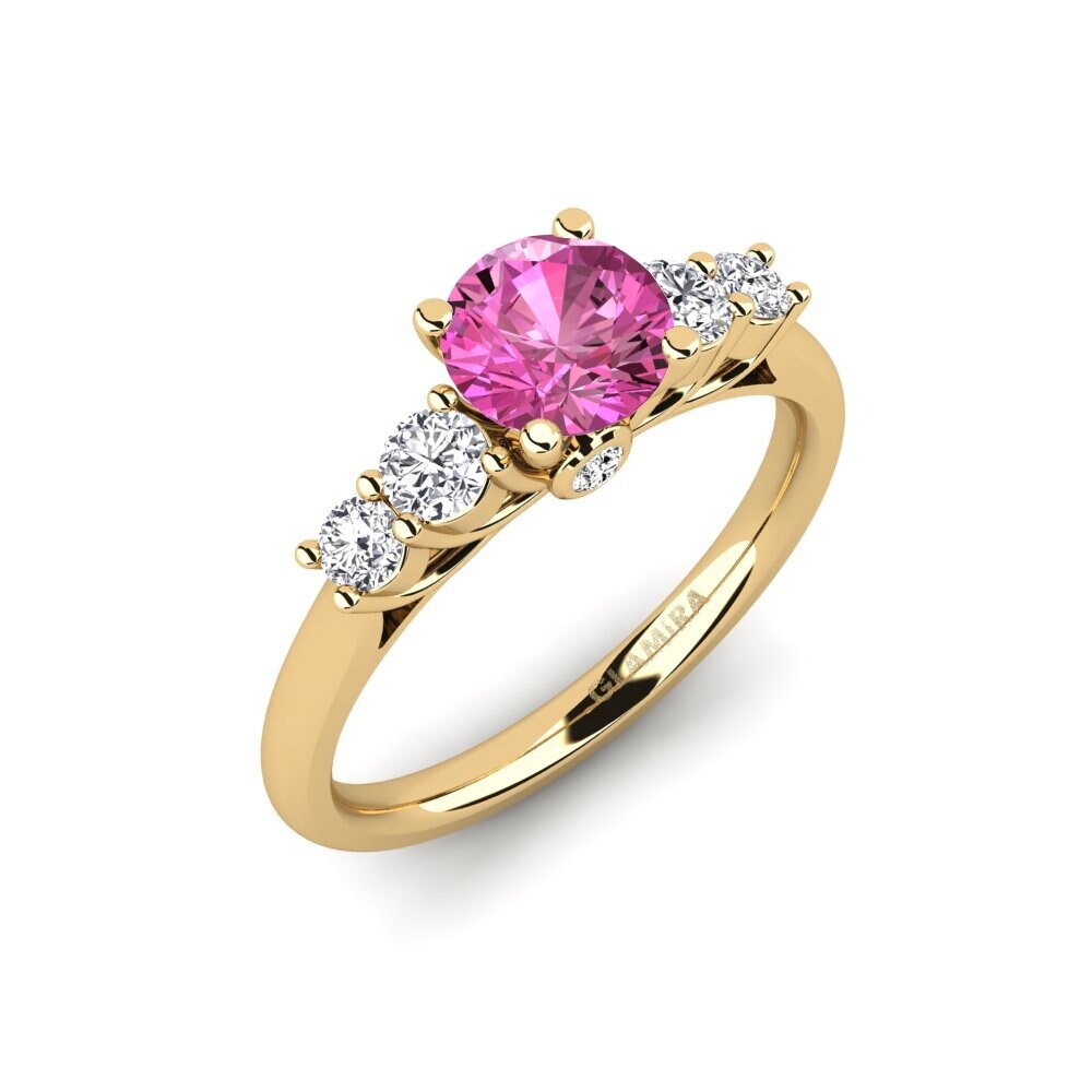 Pink Topaz Engagement Ring Sadie 0.8 crt