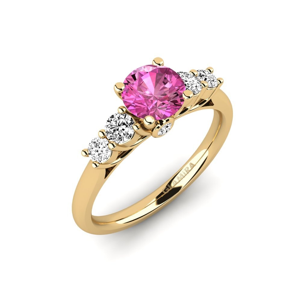 Topacio Rosa Anillo de compromiso Sadie 0.8 crt