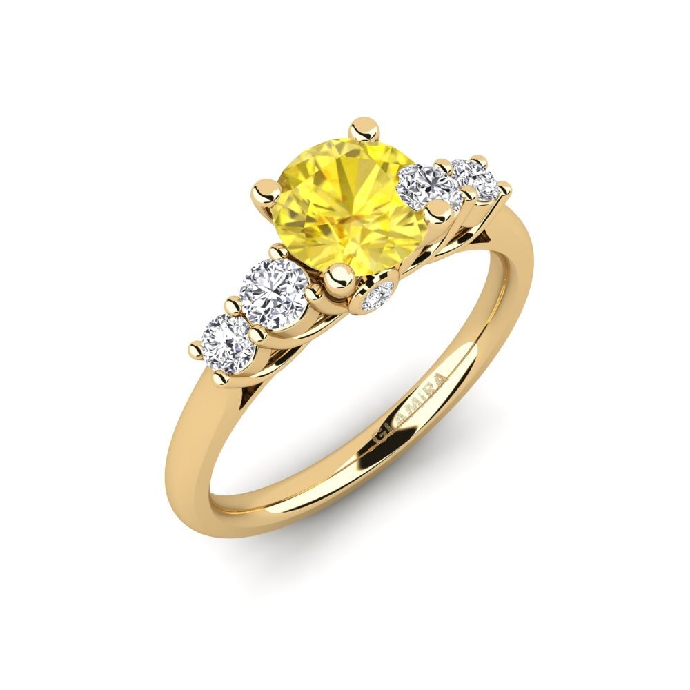 Yellow Sapphire Engagement Ring Sadie 1.0 crt