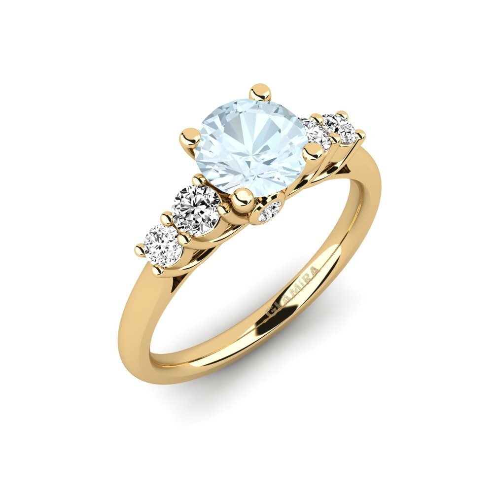 Aguamarina Anillo de compromiso Sadie 1.0 crt