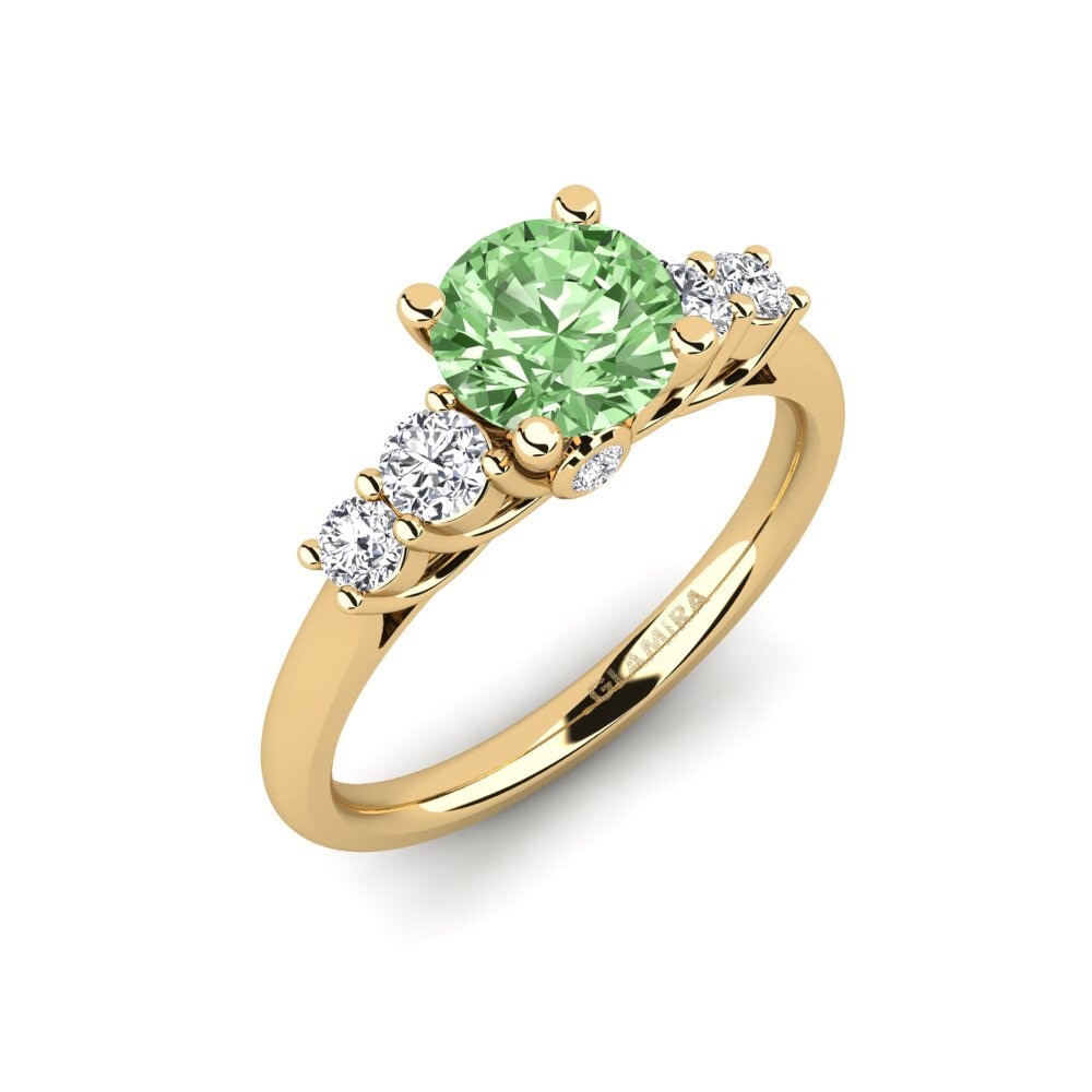 Green Diamond Engagement Ring Sadie 1.0 crt