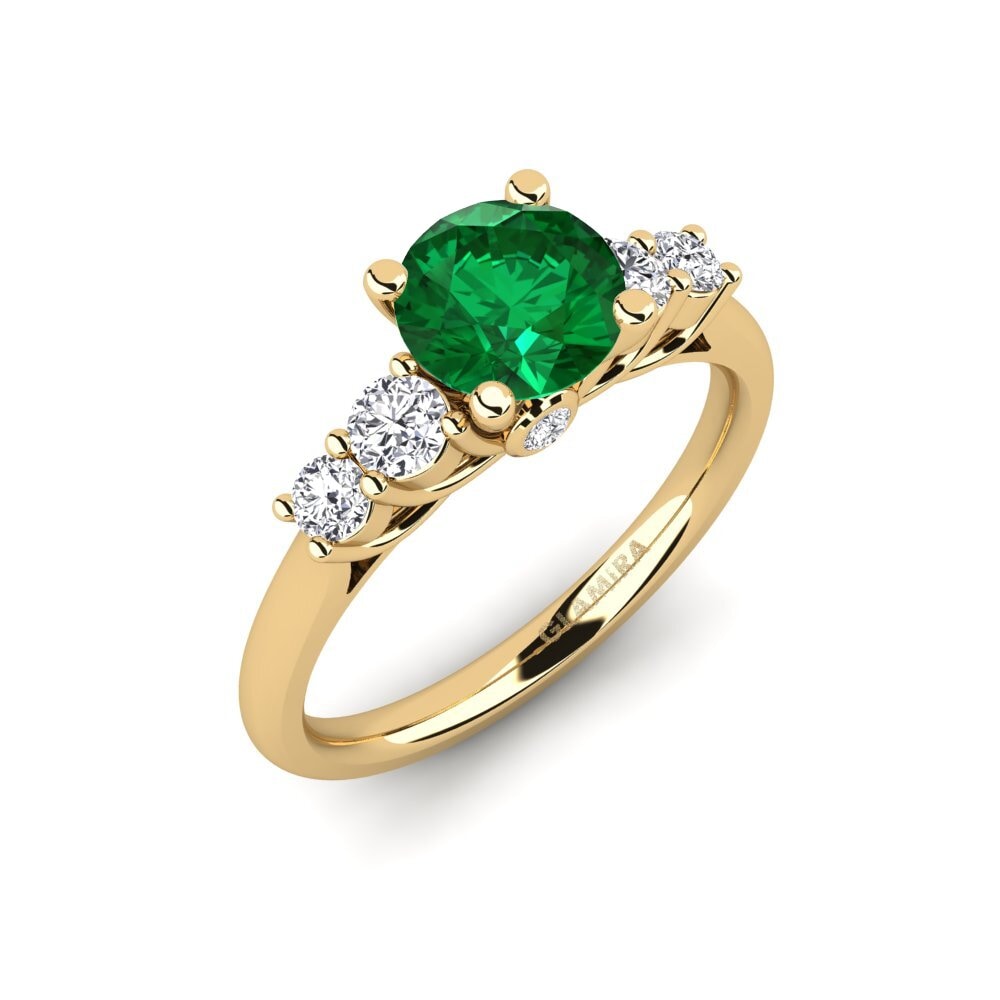 Emerald (Lab Created) Engagement Ring Sadie 1.0 crt