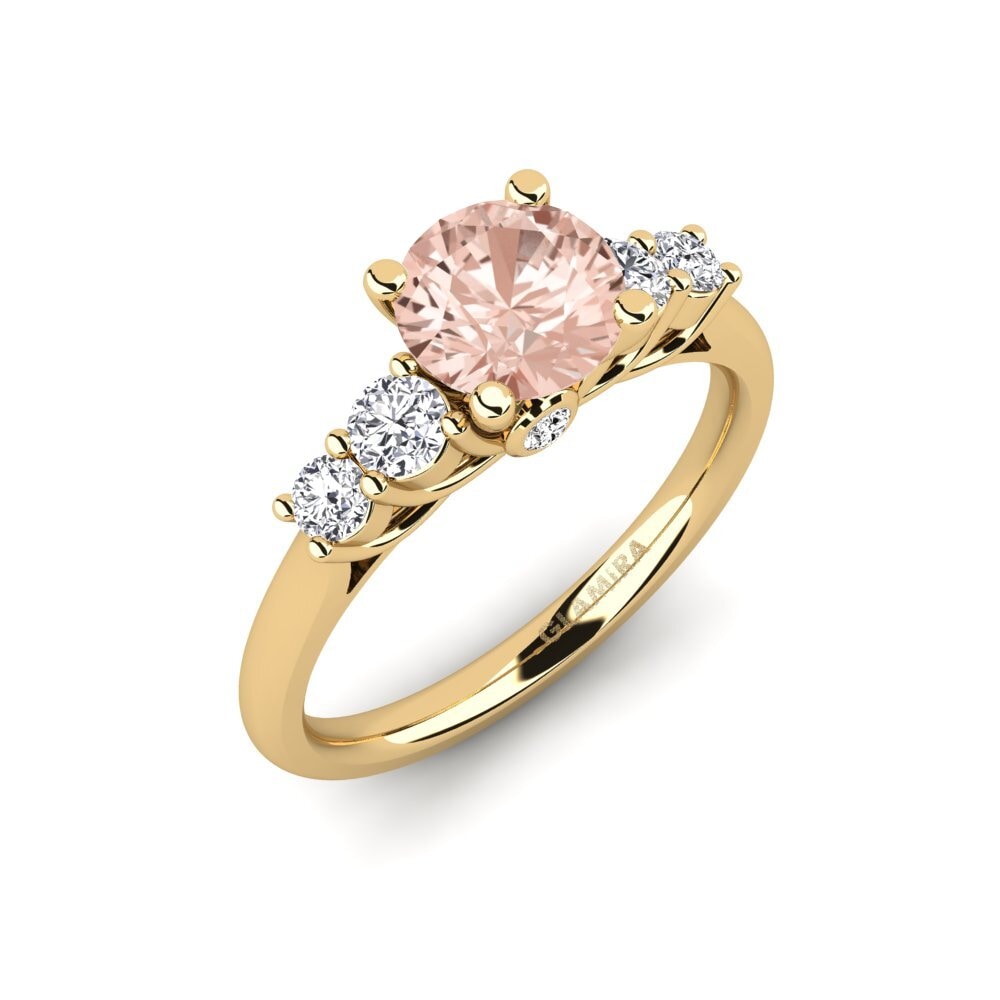 Round Morganite Engagement Ring Sadie 1.0 crt
