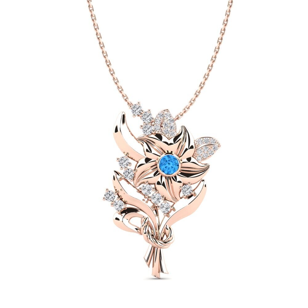 Blue Topaz Women's Pendant Sadoly