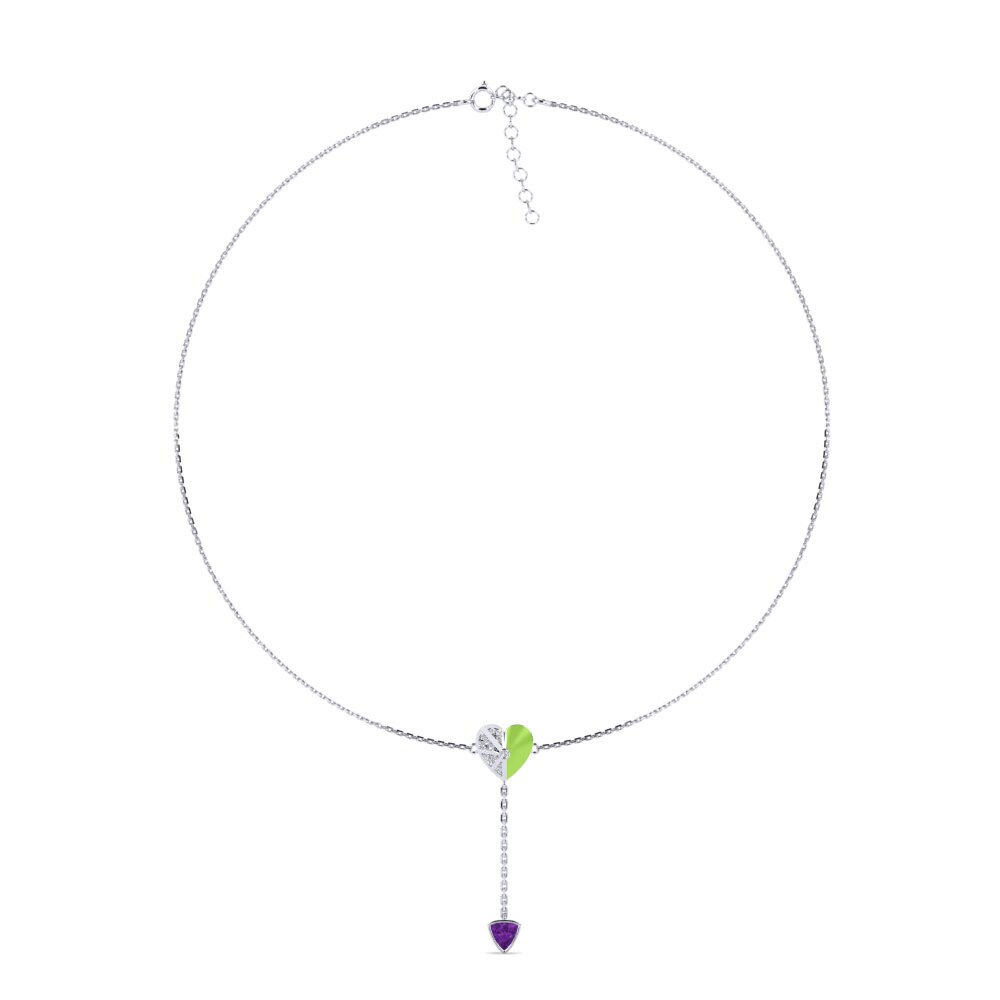 Amethyst Women's Choker Necklace Sagessa