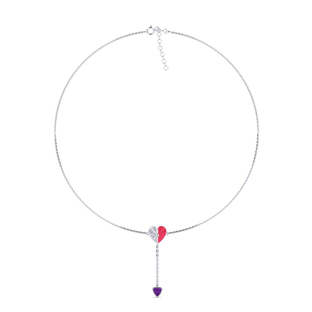 Amethyst Women's Choker Necklace Sagessa