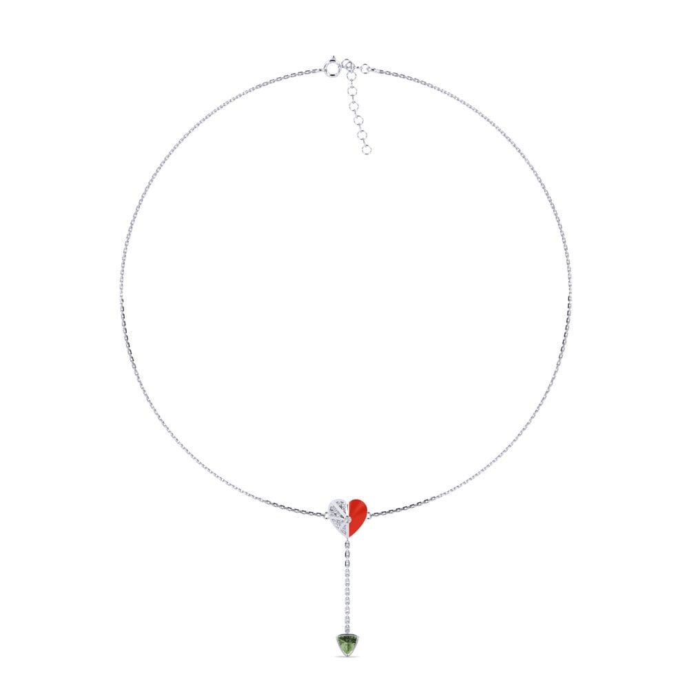 Zafiro Verde Collar Gargantilla de Mujer Sagessa