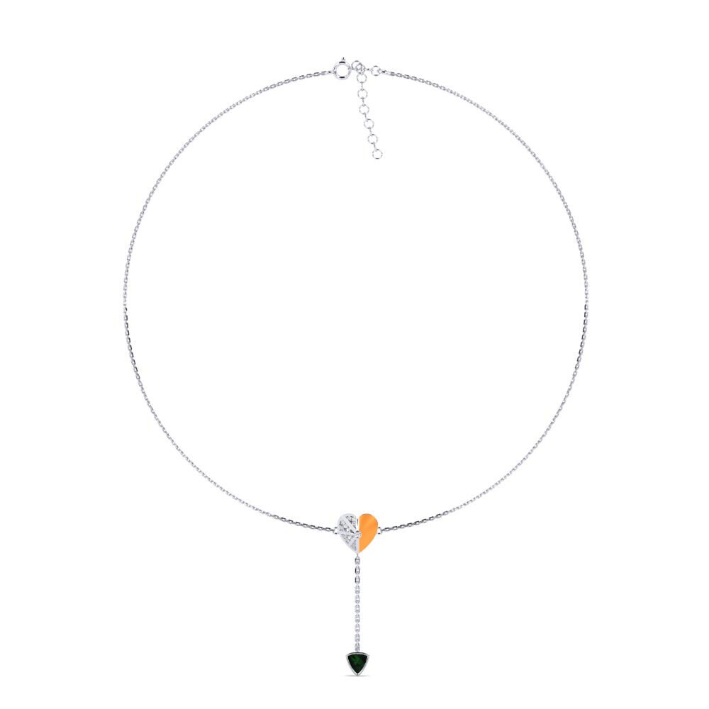 Grüner Turmalin Damen choker halskette Sagessa