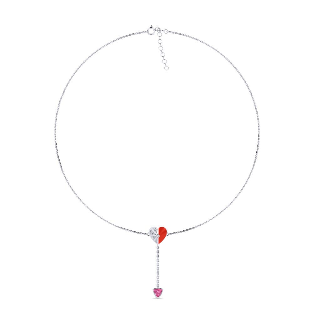 Pink Tourmaline Women's Choker Necklace Sagessa