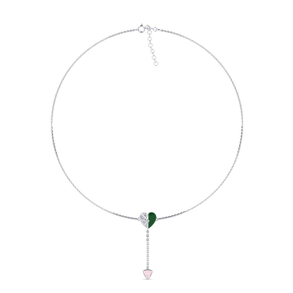 Rose Quartz Women's Choker Necklace Sagessa