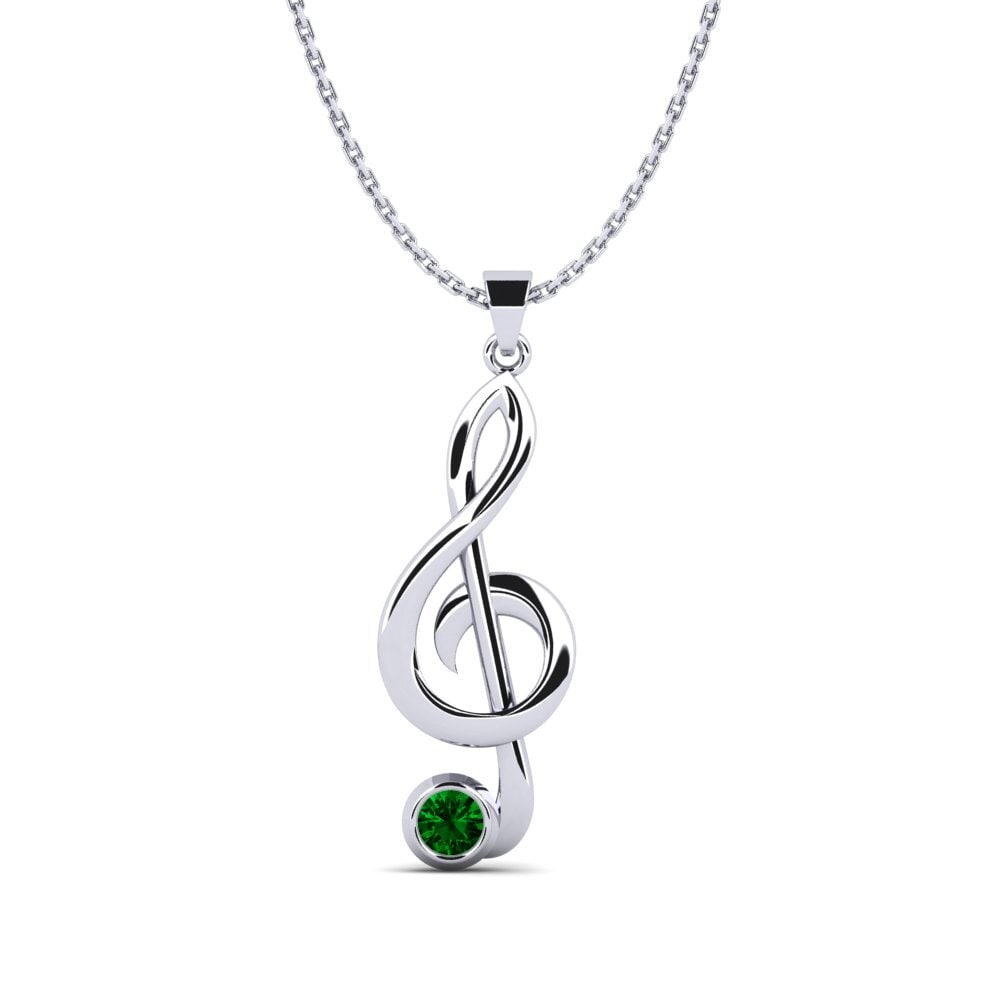Circonita Verde Colgante de Mujer Sahmaria