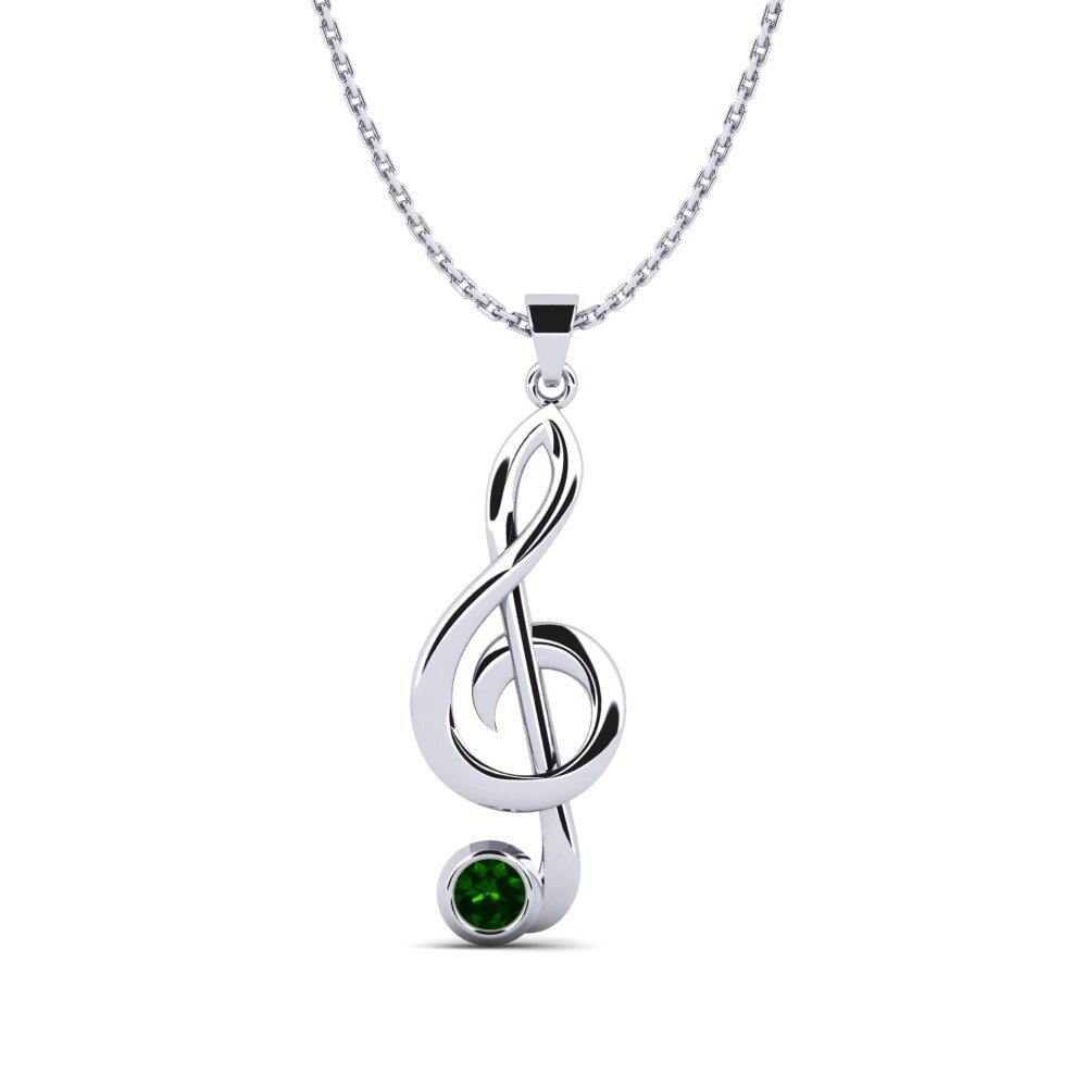 Turmalina verde Colgante de Mujer Sahmaria