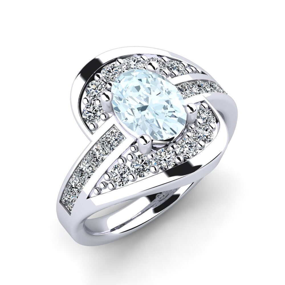 Aquamarine Engagement Ring Saimara