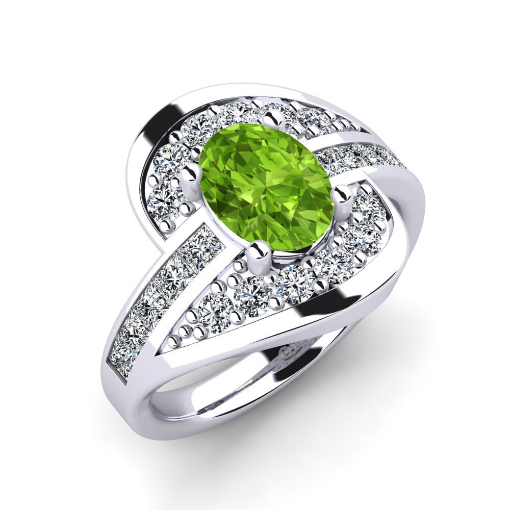 Peridot Engagement Ring Saimara