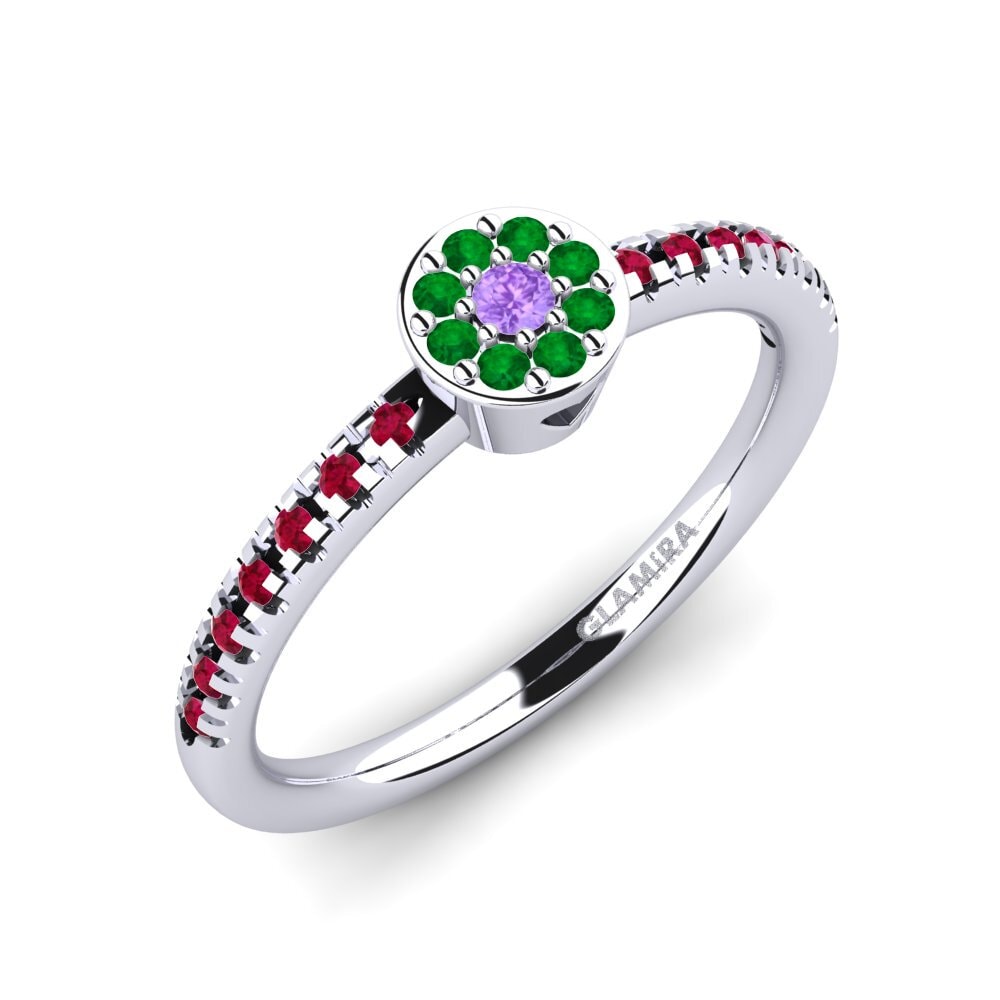 Amatista Anillo de compromiso Salbatora