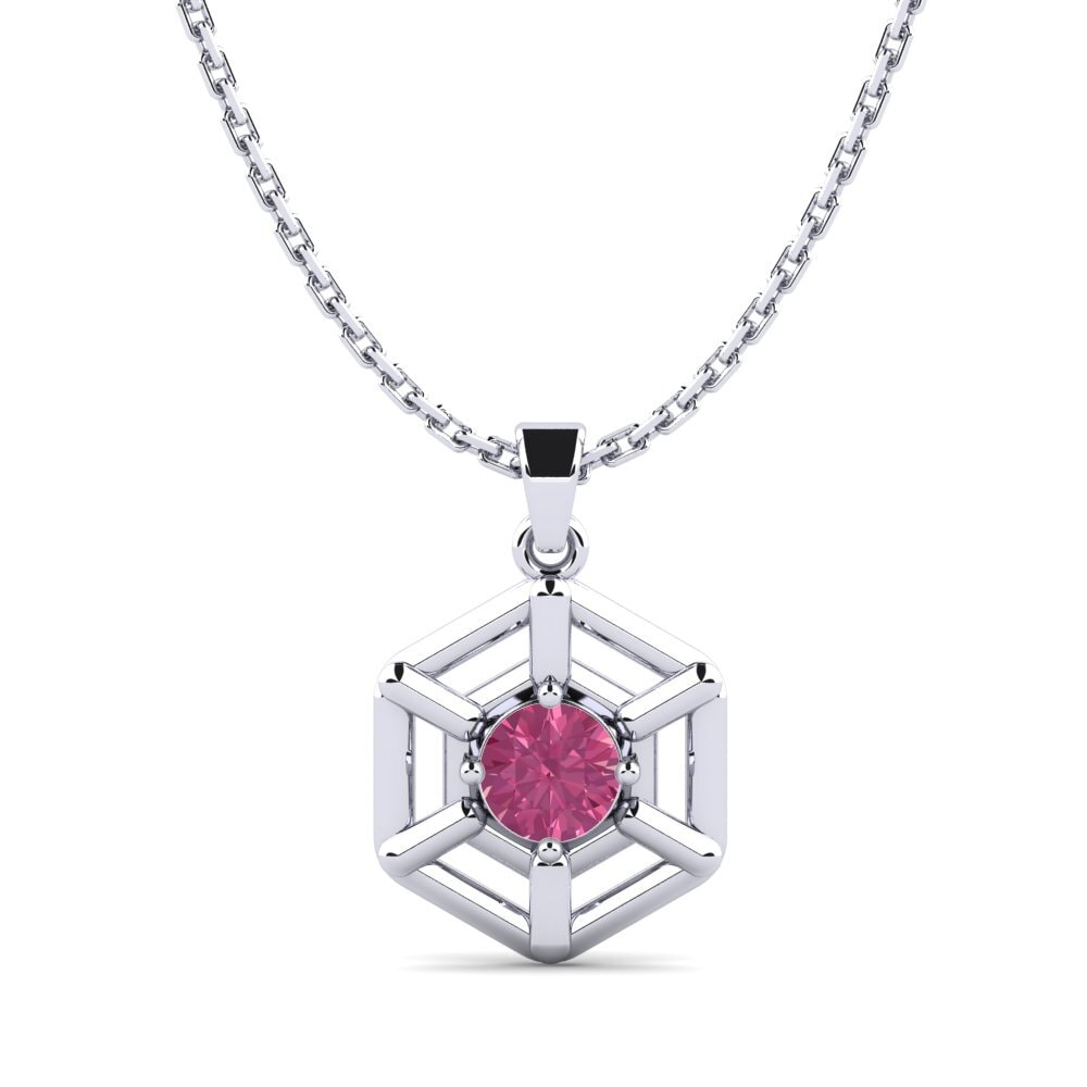 Turmalina rosa Colgante de Mujer Salem