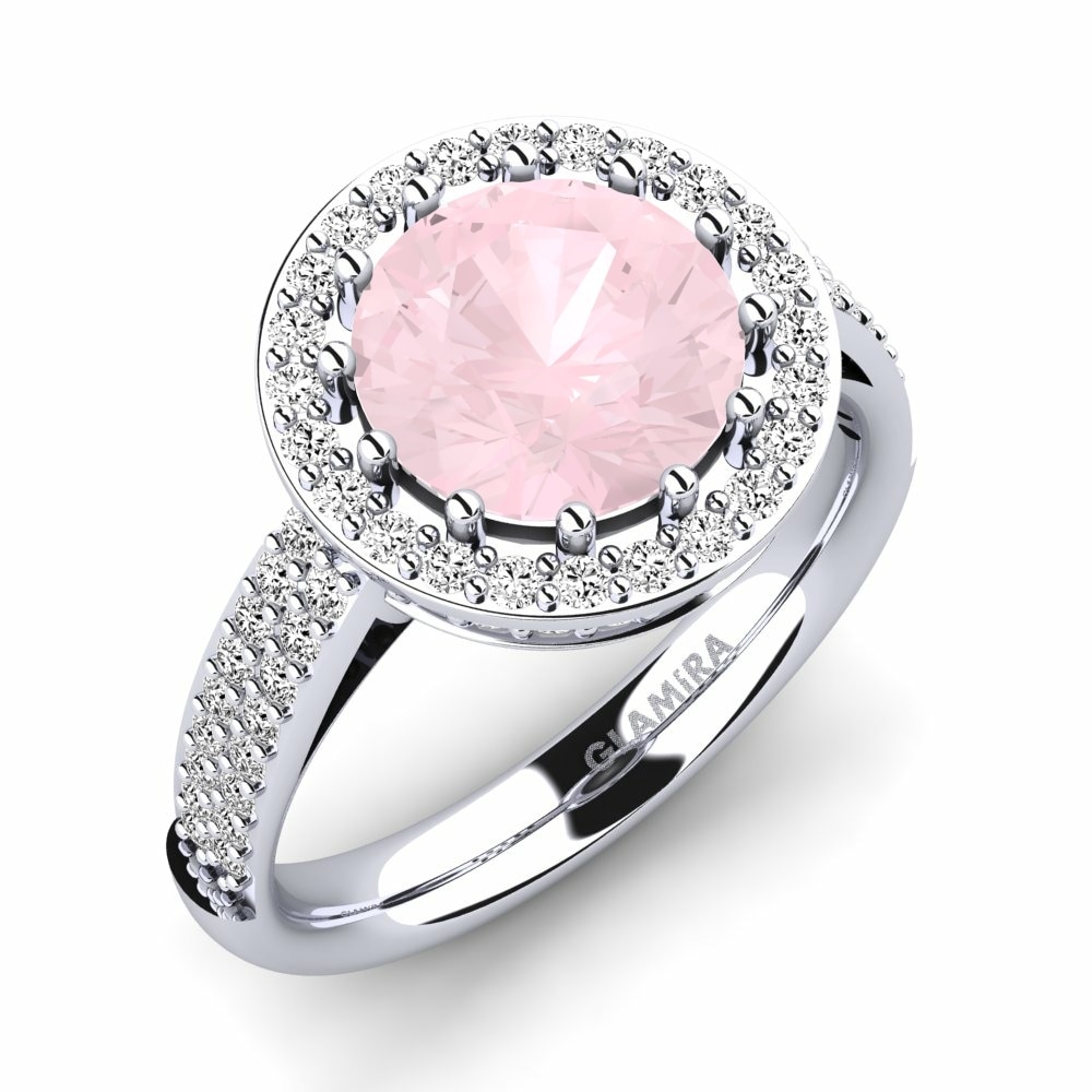 Ružičasti Kvarc Zaručnički prsten Salerno