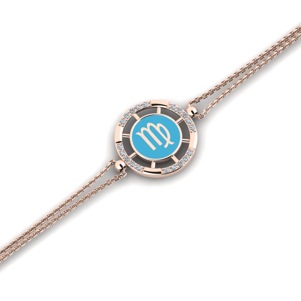 14k Oro Rosa Pulsera de Mujer Salesisat - Virgo