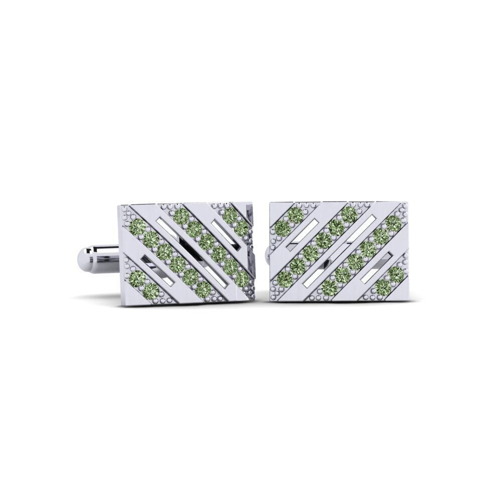 Green Diamond Cufflink Samantani
