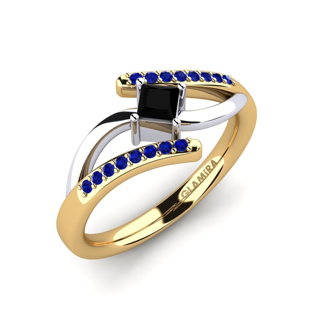 14ct Yellow / White Gold Engagement Ring Samar