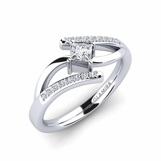 Ring Samar 585 White Gold & Diamond