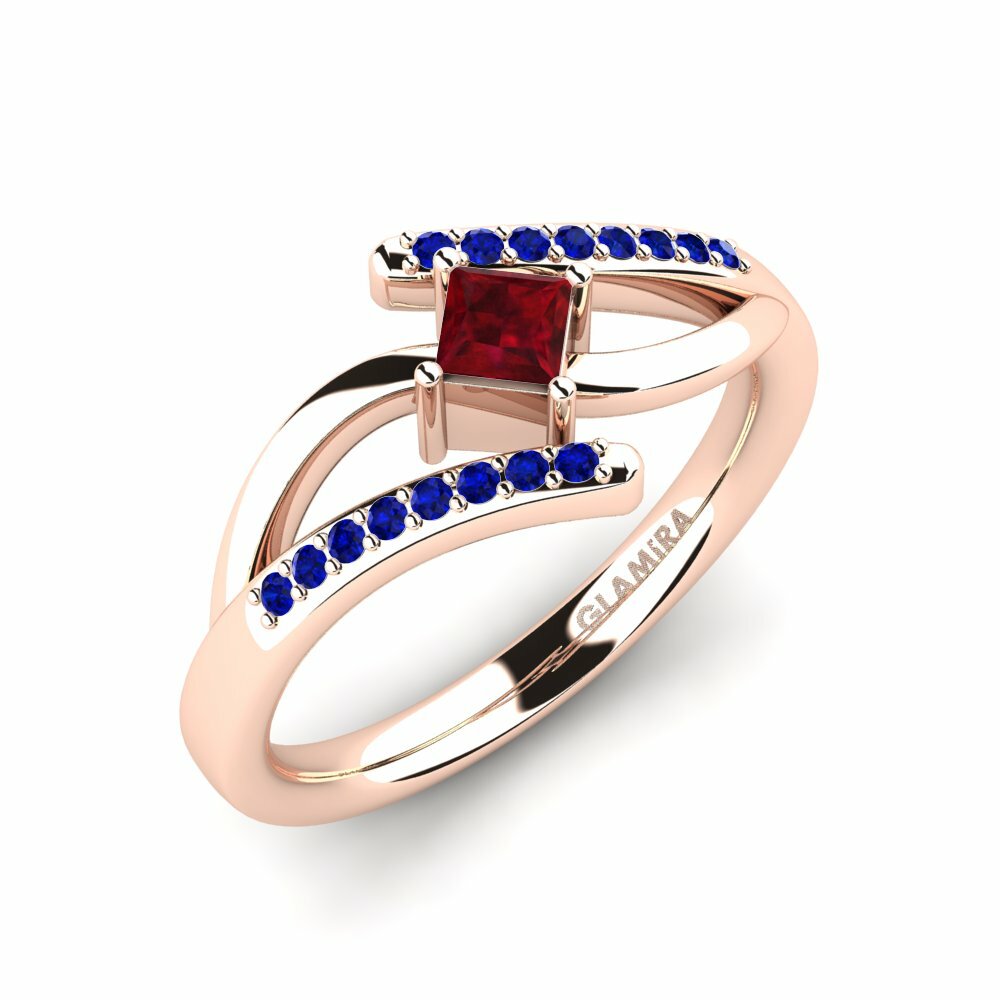 9K Rood Goud Verlovingsring Samar