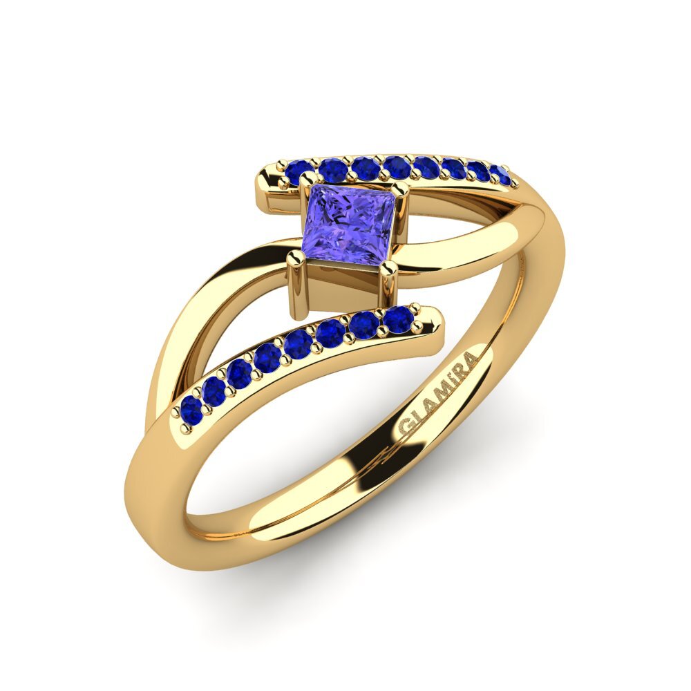 585 Gult Guld Forlovelsesring Samar