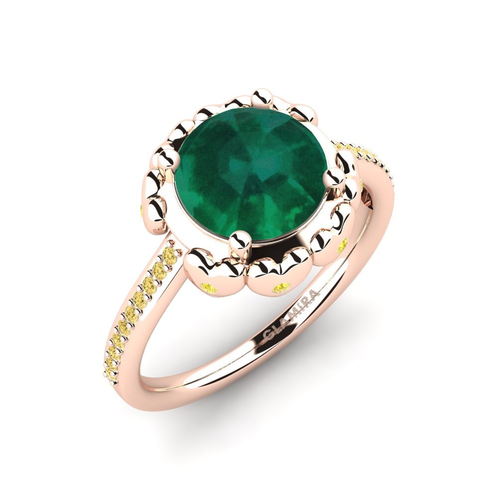 14ct Rose Gold Engagement Ring Samina