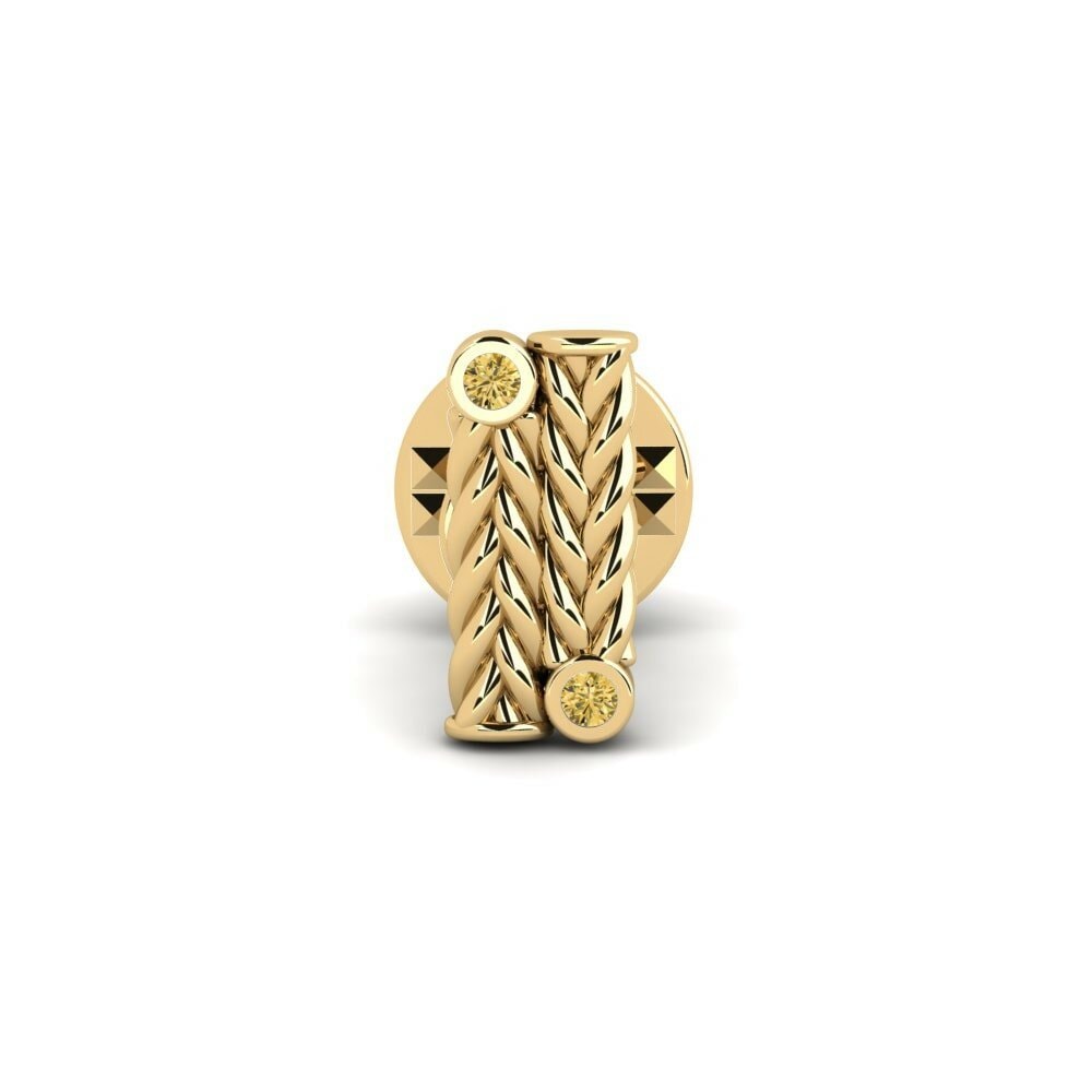 Yellow Diamond Tie Clip Sancerre