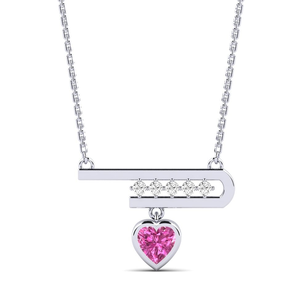 Topacio Rosa Collar de Mujer Sandina