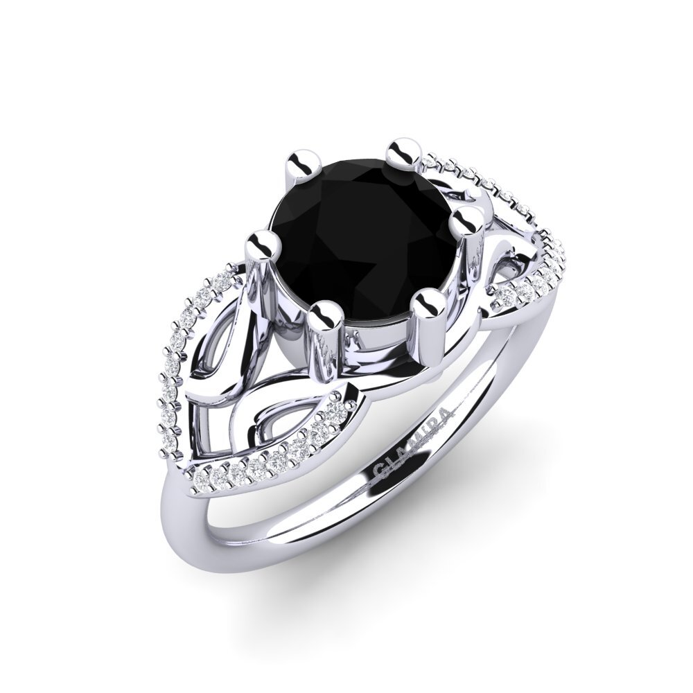 Black Diamond Engagement Ring Sandrine